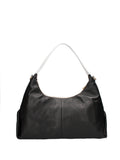 Women's Shoulder Bag - False Design - Genuine Leather
