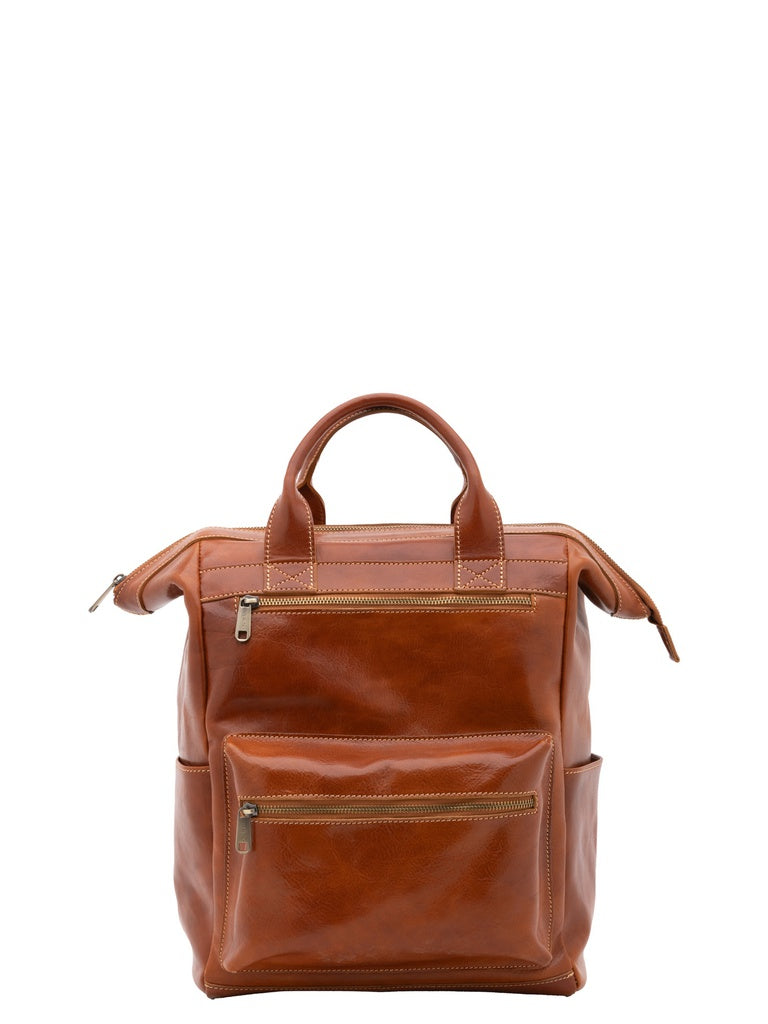 Men's Genuine Leather Shoulder Bag - False Model - Made in Italy