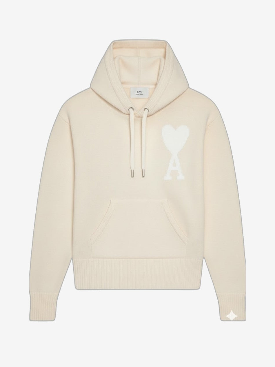 AMI PARIS Maglione Unisex Beige Felpa