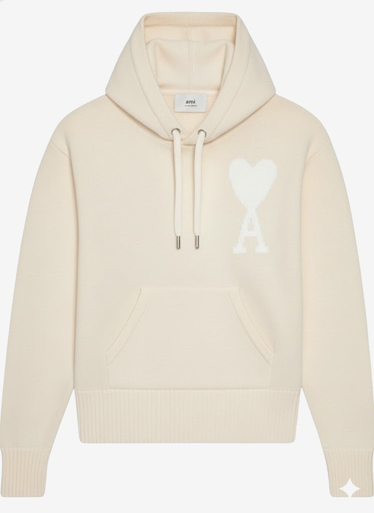 AMI PARIS Maglione Unisex Beige Felpa