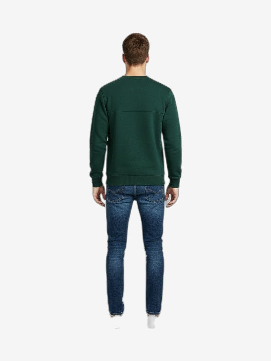 K-WAY Felpa Uomo Bianco Cotone Girocollo