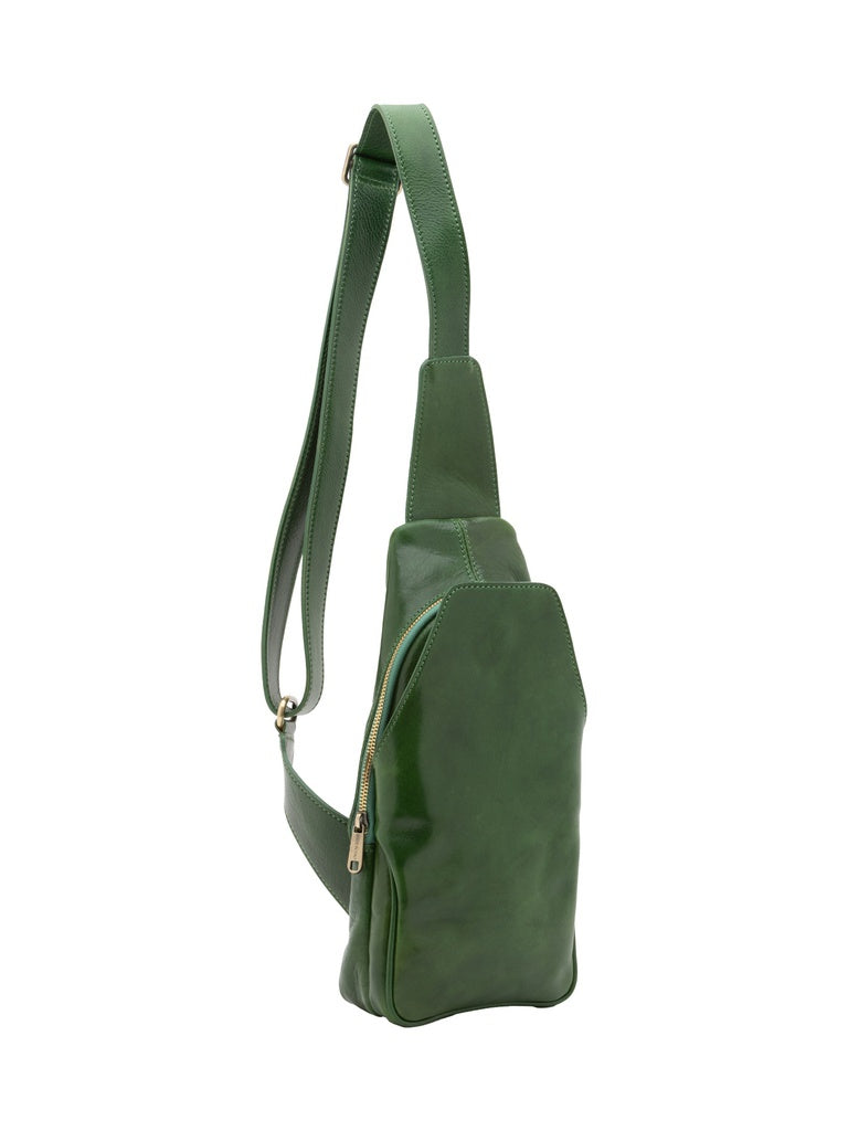 Men's Genuine Leather Chest Pack - Rhys Elite Model
