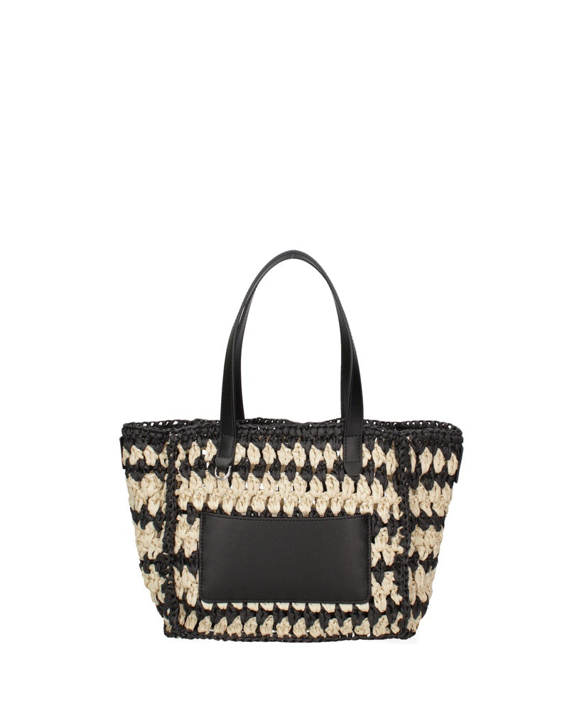 Women's Handbag - False Model - Woven Straw