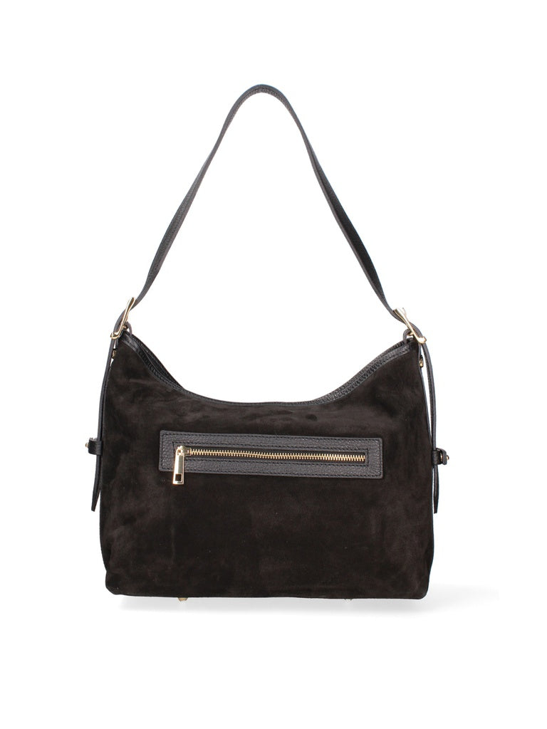 Women's Shoulder Bag - Made in Italy - Araminta Pro - Suede Leather