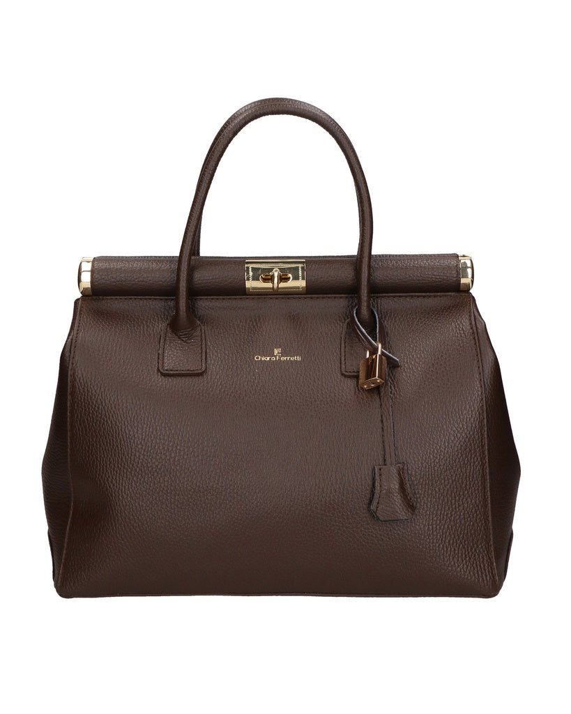 Women's Handbag - Silvana Pro Model - 11"x6.3"x13.8" - 100% Leather
