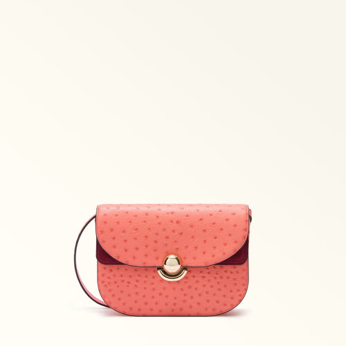 Women's Shoulder Bag - Celeste Pro Model - Embossed Ostrich Leather