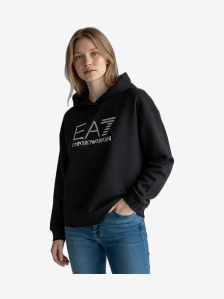 EA7 Felpa Donna Bianco Cotone