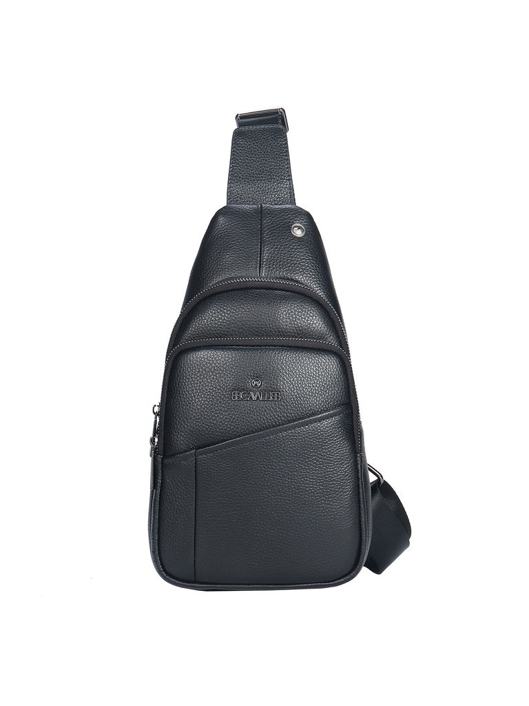 Men's Genuine Leather Chest Bag - False Model - Casual