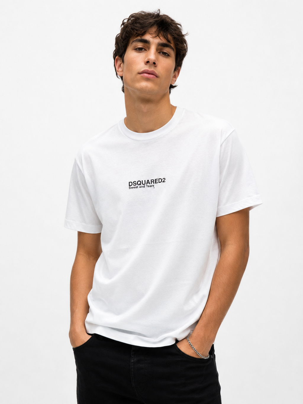 Dsquared2 T-Shirt Uomo Bianco