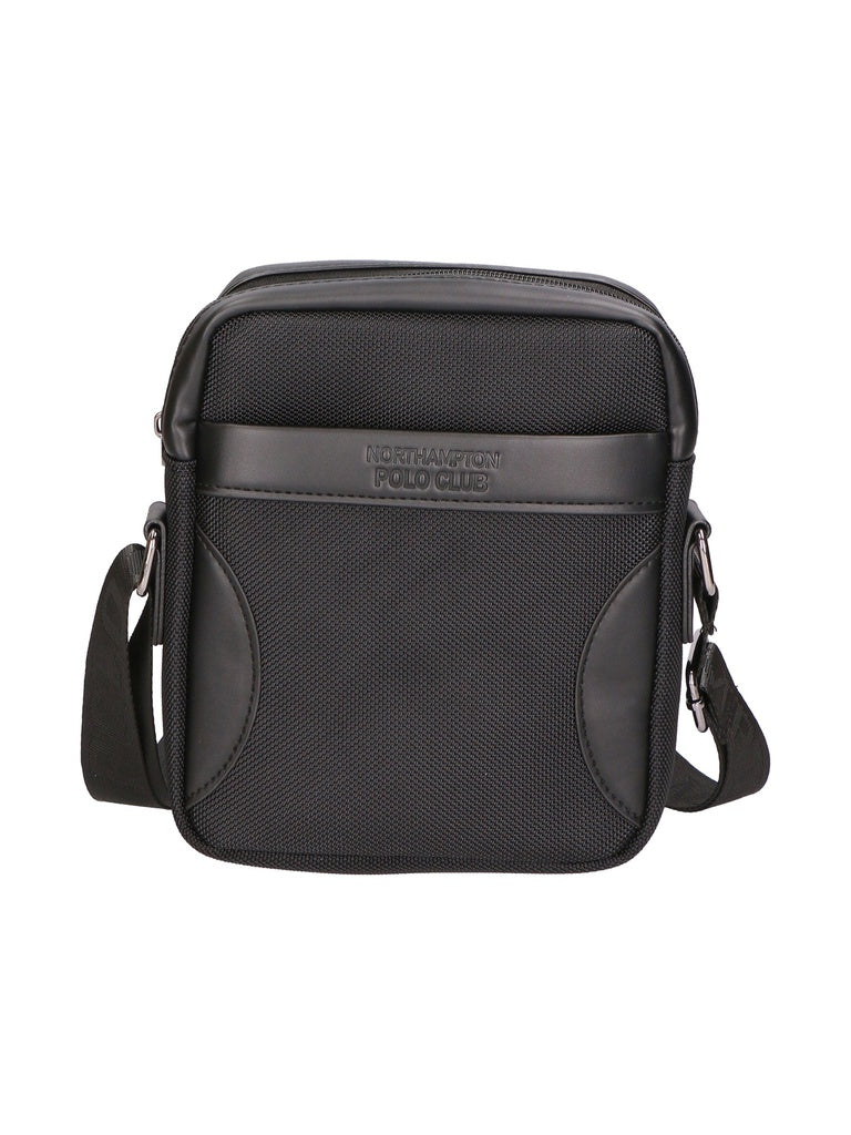 Men's Sling Bag - False Model - Vegan Leather & Nylon