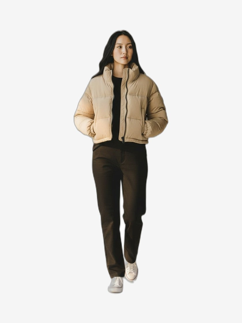 F**K Giubbotto Donna Beige Girocollo