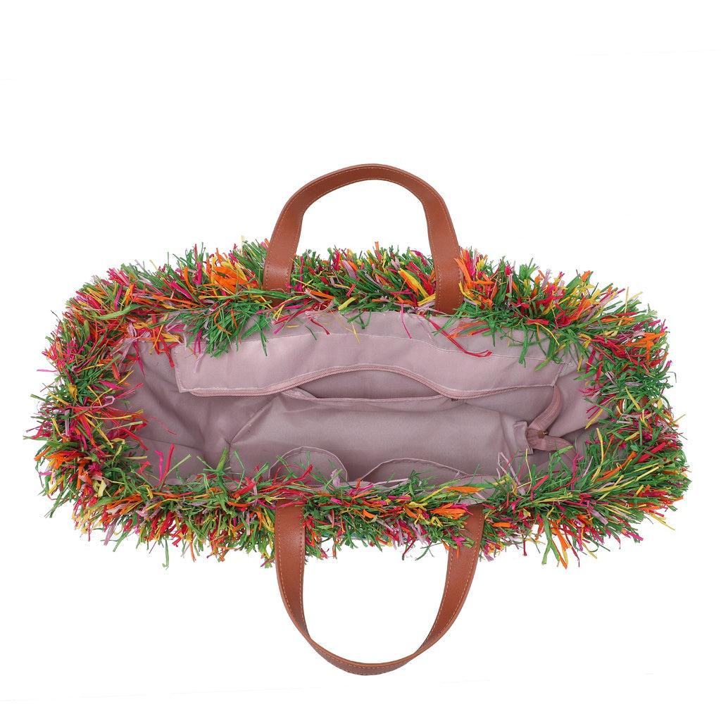 Women's Shopper Bag - Vuola Design - Rattan & Polyester