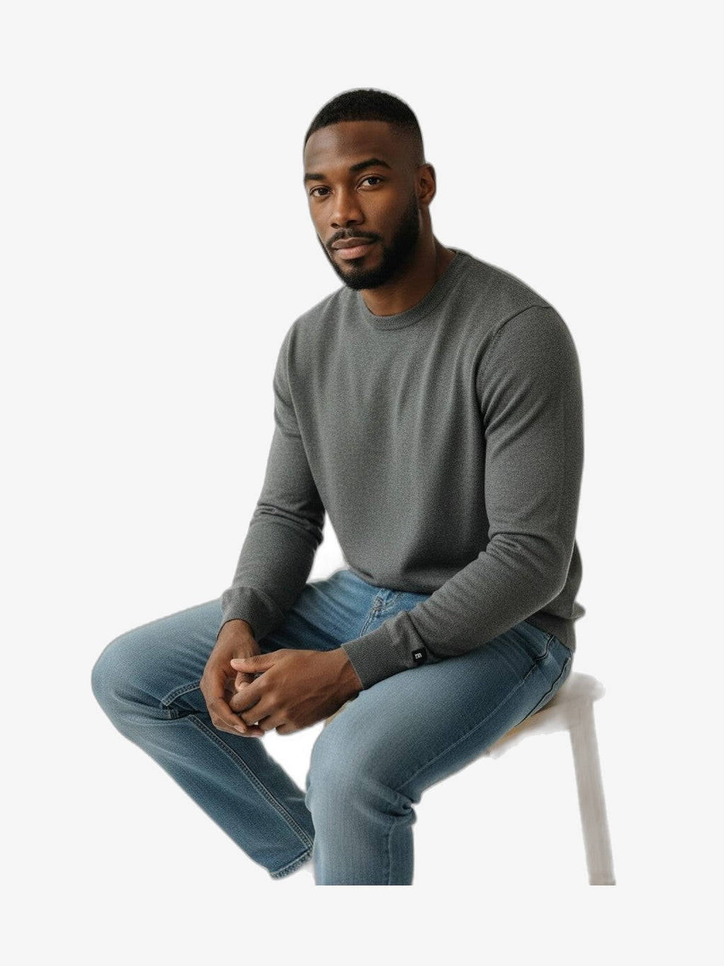 ICEBERG Col Roulé Homme Gris Laine Col Roulé