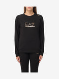 EA7 Damen Sweatshirt Weiß Rundhals-Sweatshirt