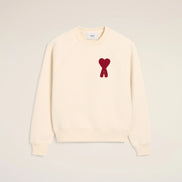 AMI PARIS Felpa Uomo Beige Felpa