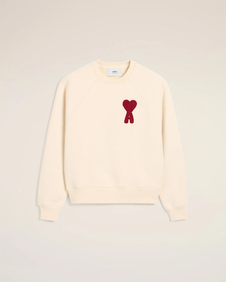 AMI PARIS Felpa Uomo Beige Felpa