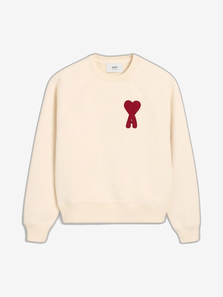 AMI PARIS Felpa Uomo Beige Felpa