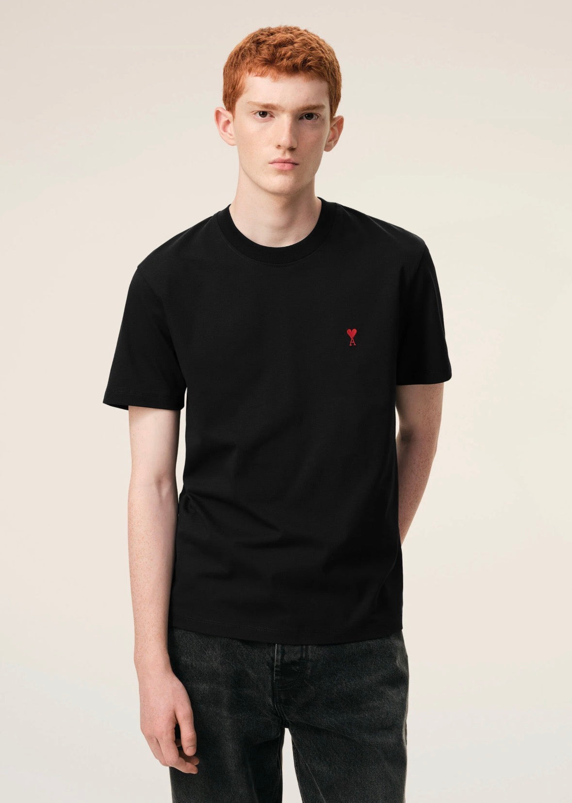 T-Shirt Ami Paris Uomo Nero