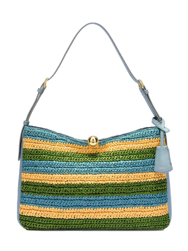Women's Shoulder Bag - Calypso Model - Canvas & Leather