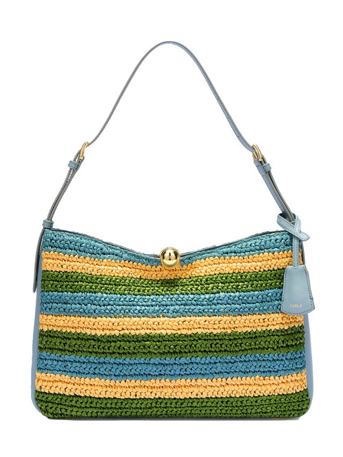Women's Shoulder Bag - Calypso Model - Canvas & Leather
