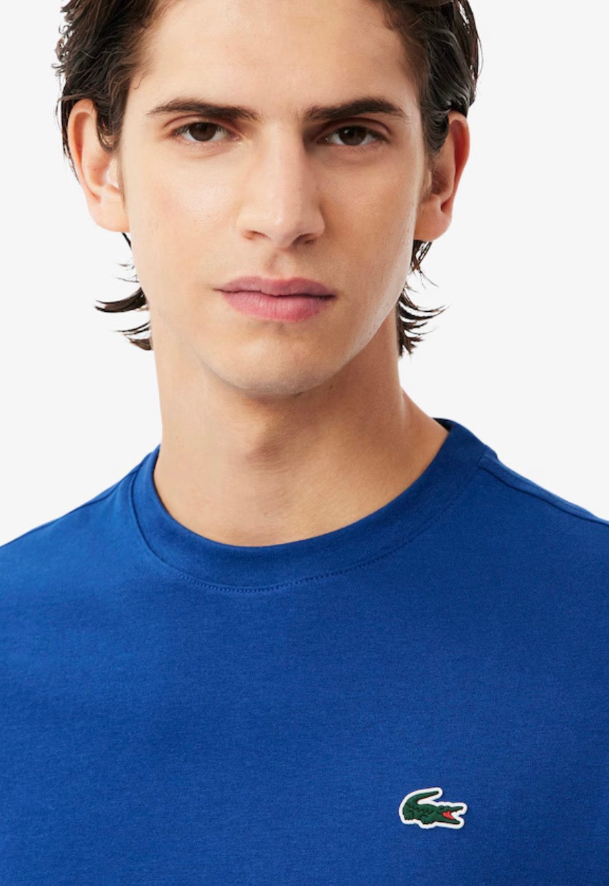 T-Shirt La coste Uomo Blu Elettrico