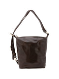 Women's Bucket Bag - False Design - Genuine Leather