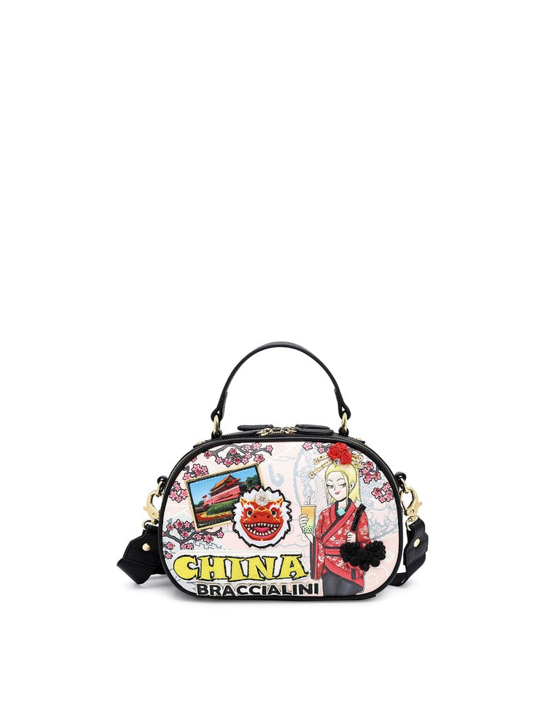 Women's Handbag - Xylia Model - Polyester + Polyurethane