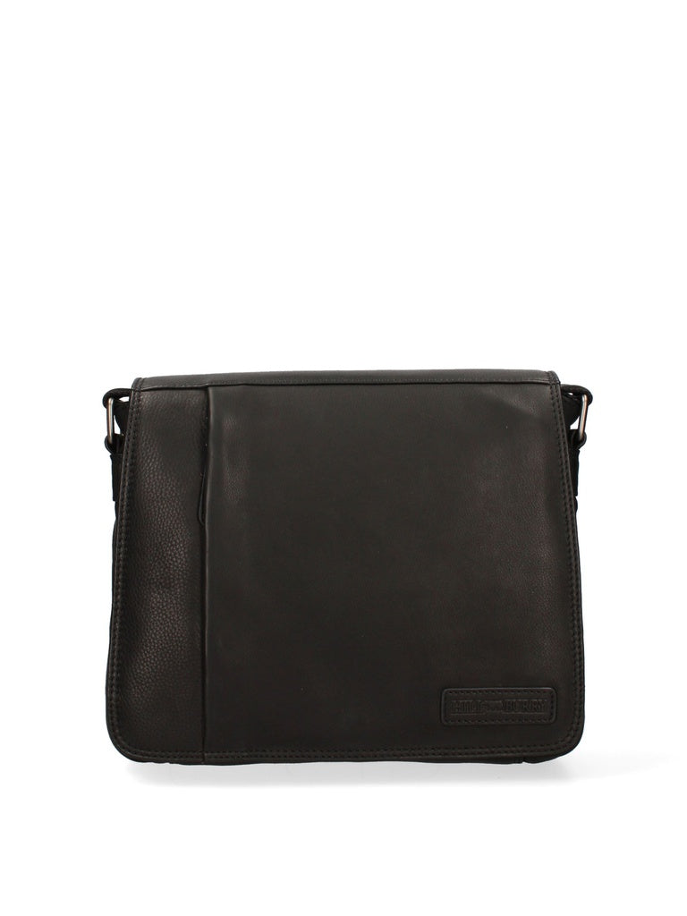 Men's Shoulder Bag - False Model - Genuine Calf Leather