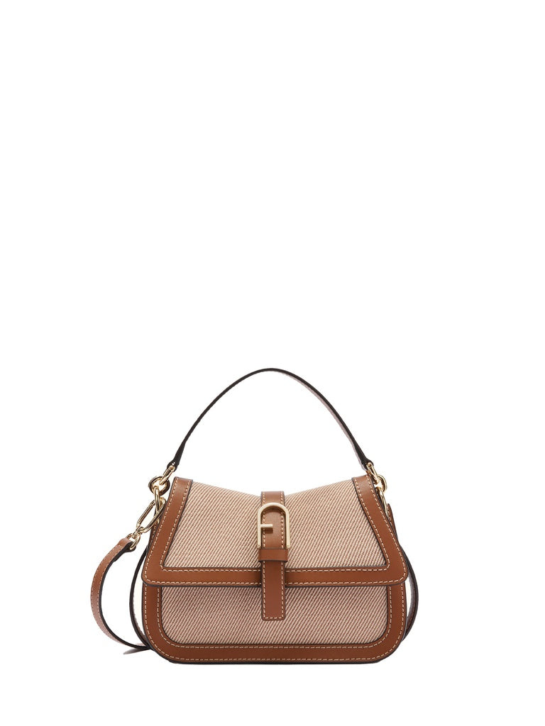 Women's Handbag - Valora Nova Model - Canvas & Leather