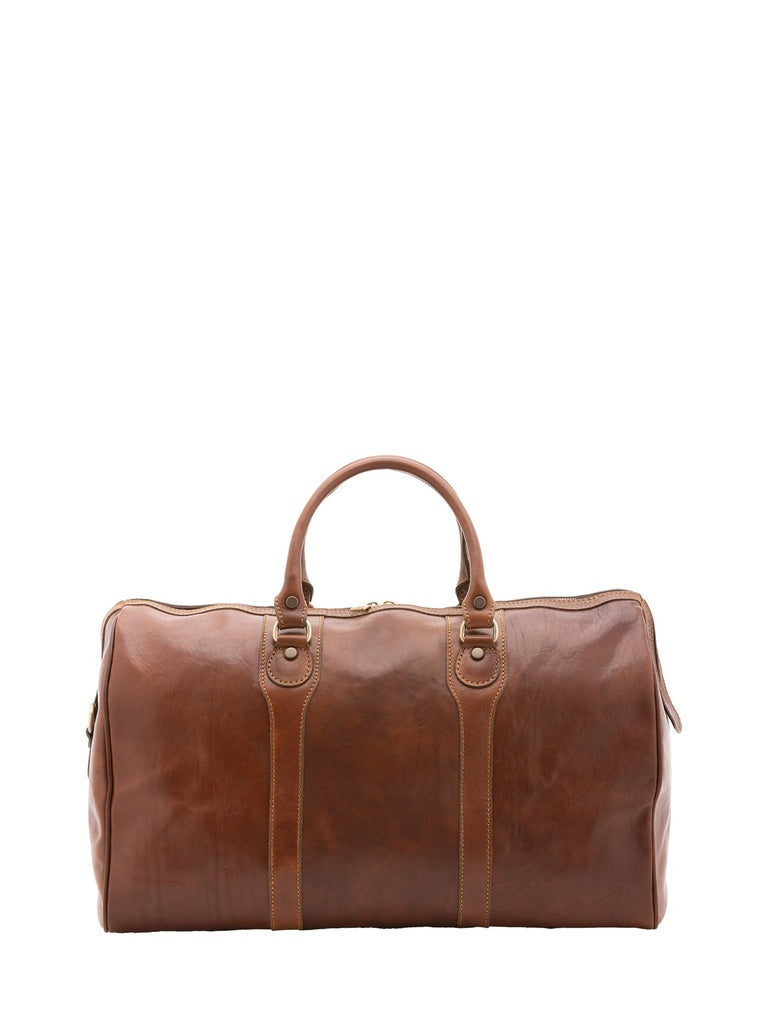 Unisex Genuine Leather Travel Bag - False Model - 100% Cotton