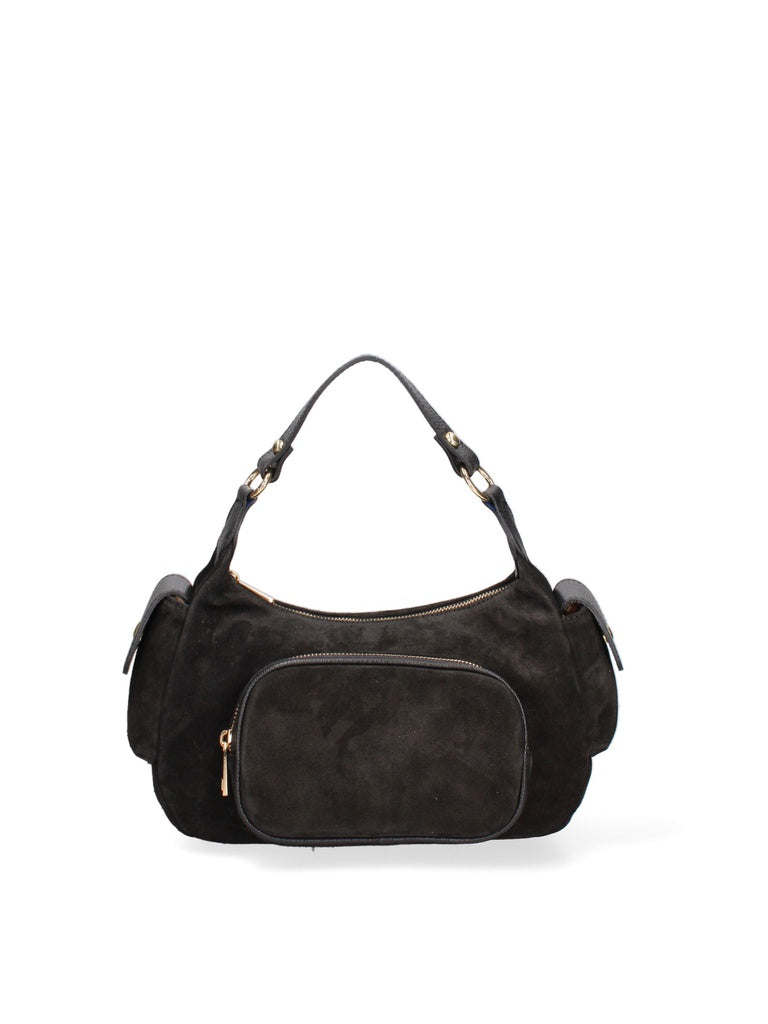 Women's Shoulder Bag - Made in Italy - Ardena Style - Suede Leather