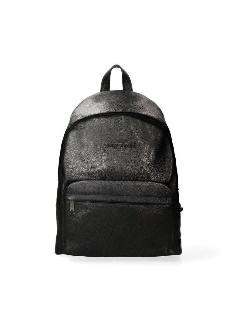 Men's Genuine Leather Backpack - Obsidian Lux Model