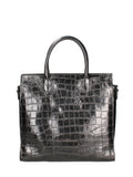 Women's Handbag Made in Italy - Veridia Lux - Crocodile-Effect Leather