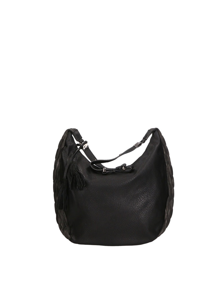 Women's Shoulder Bag - Silvana Elite Model - Nylon & Leather Mix