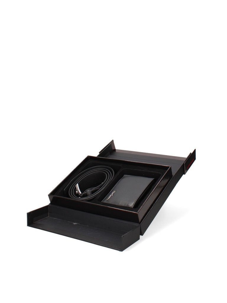 Men's Genuine Leather Wallet & Belt Set - Bastion Model