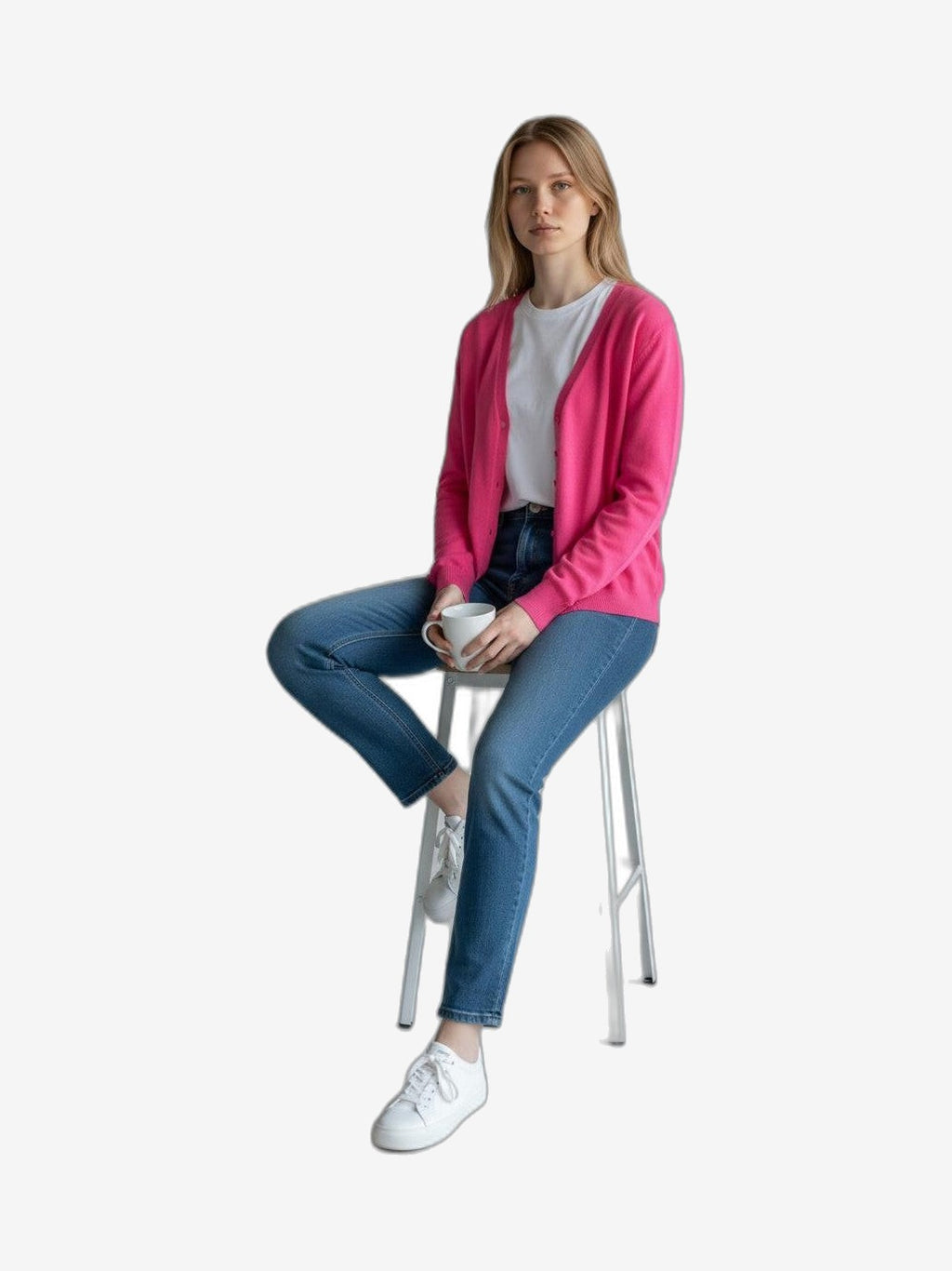 MARIUCCIA MILANO Cardigan Donna Blu Cotone