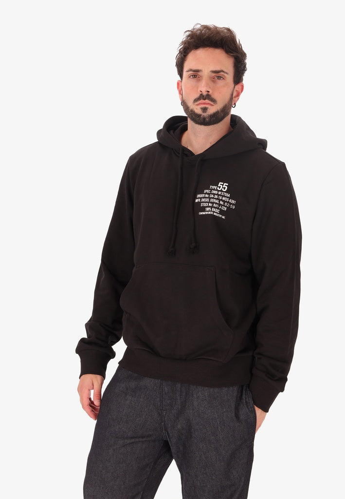 Men's Cotton-Polyester Ombre Hoodie - Casual