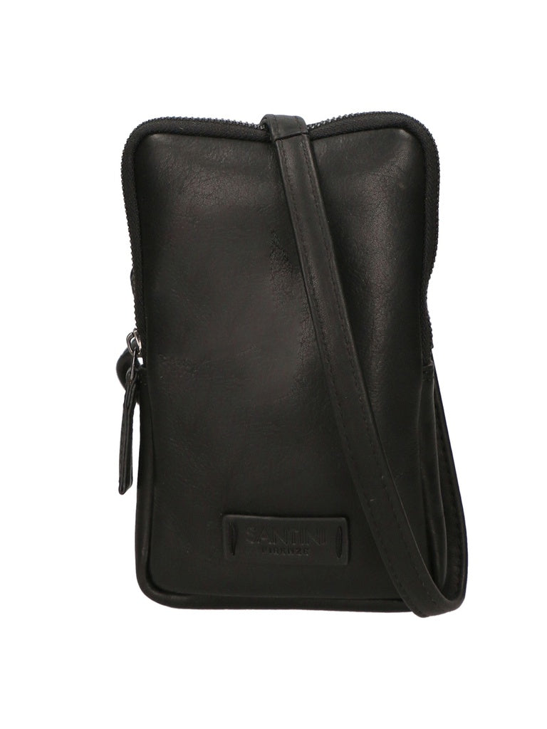 Genuine Leather Unisex Sling Bag - Corvus Lux Model - 21.6 Inch