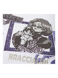 T-Shirt da donna. La chiusura è assente. Le tasche interne sono assenti. Le tasche esterne sono assenti. La tracolla è assente. Il manico è assente. Gli scomparti interni sono assente. Il materiale esterno è 92% Cotton,8% Elastan. Internamente è 92% Cotto