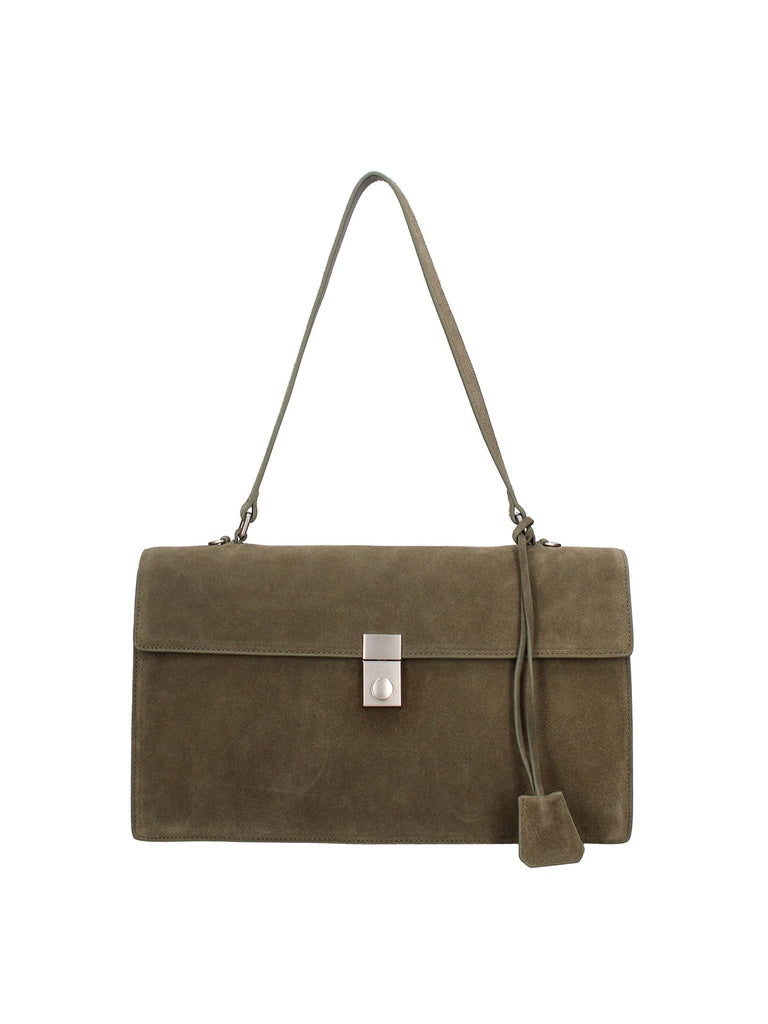 Women's Shoulder Bag - Made in Italy - Lavinia Chic - Suede Leather