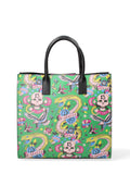 Women's Handbag - Made in Italy - Serpenta - Leather & Cotton