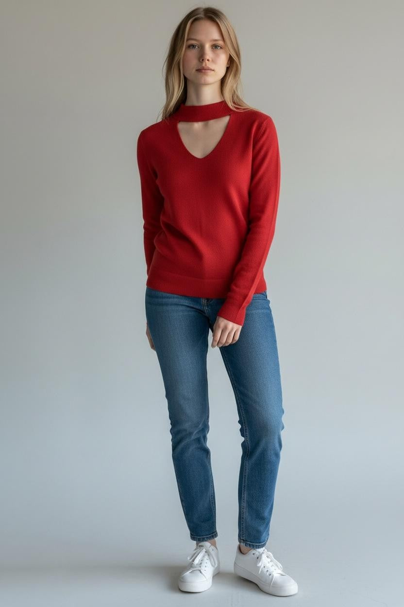 MARIUCCIA MILANO Girocollo Con Pistagna Donna Blu Cotone Girocollo