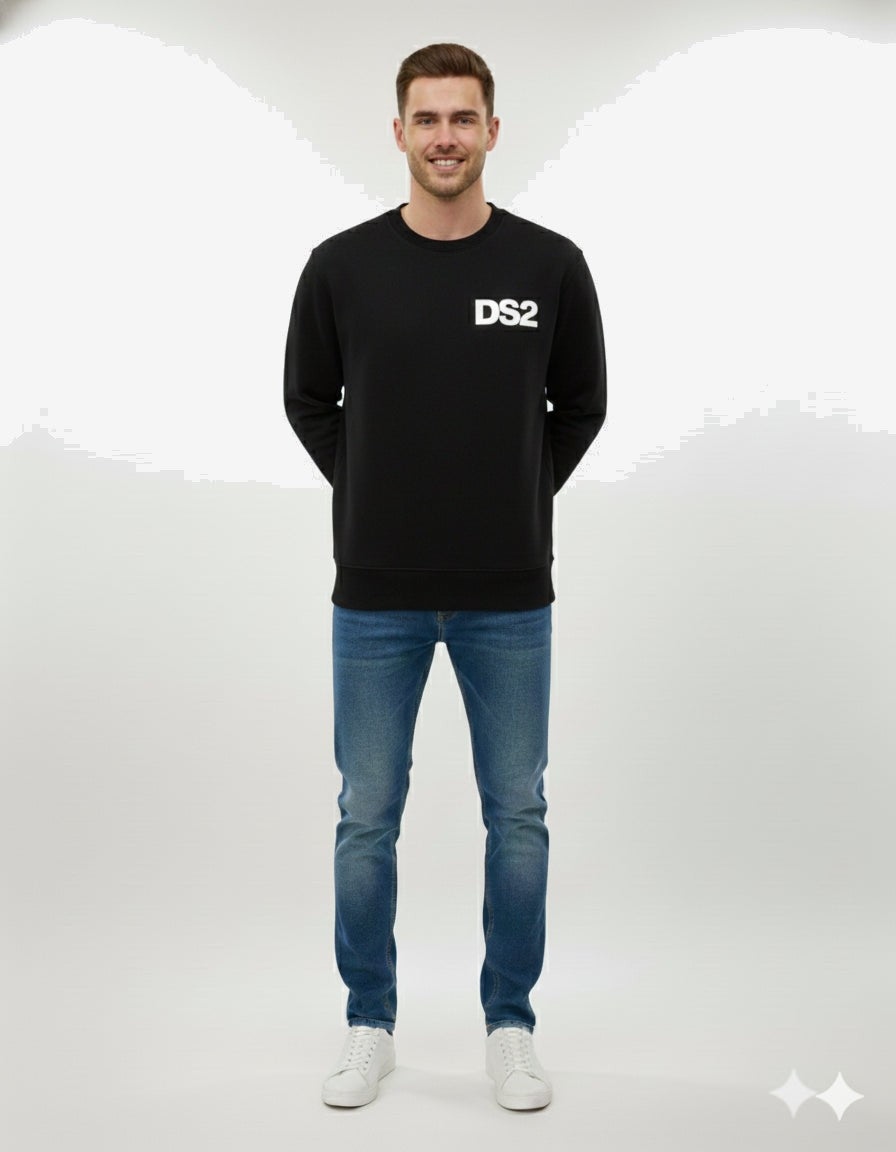 DS2 Unisex Sweatshirt Weiß Baumwolle