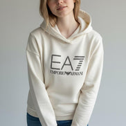 EA7 Felpa Donna Bianco Cotone