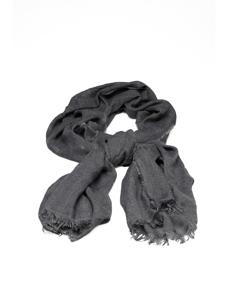 Men's Viscose & Polyamide Blend Scarf - False Pattern - Made in Italy