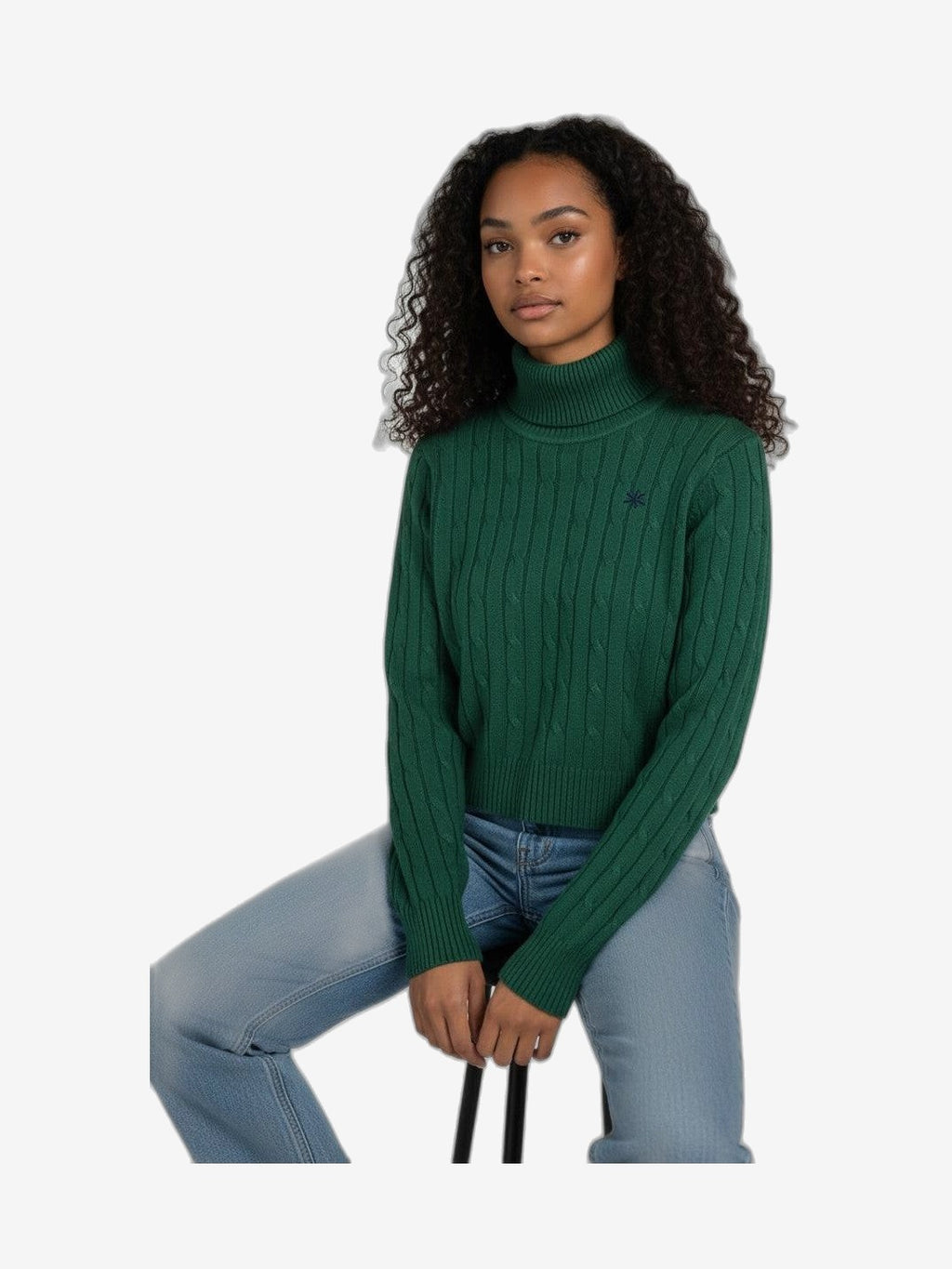 FRESH FLOWER Dolcevita Women's High Neck Green