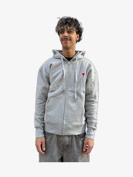 AMI PARIS Felpa Uomo Grigio Felpa