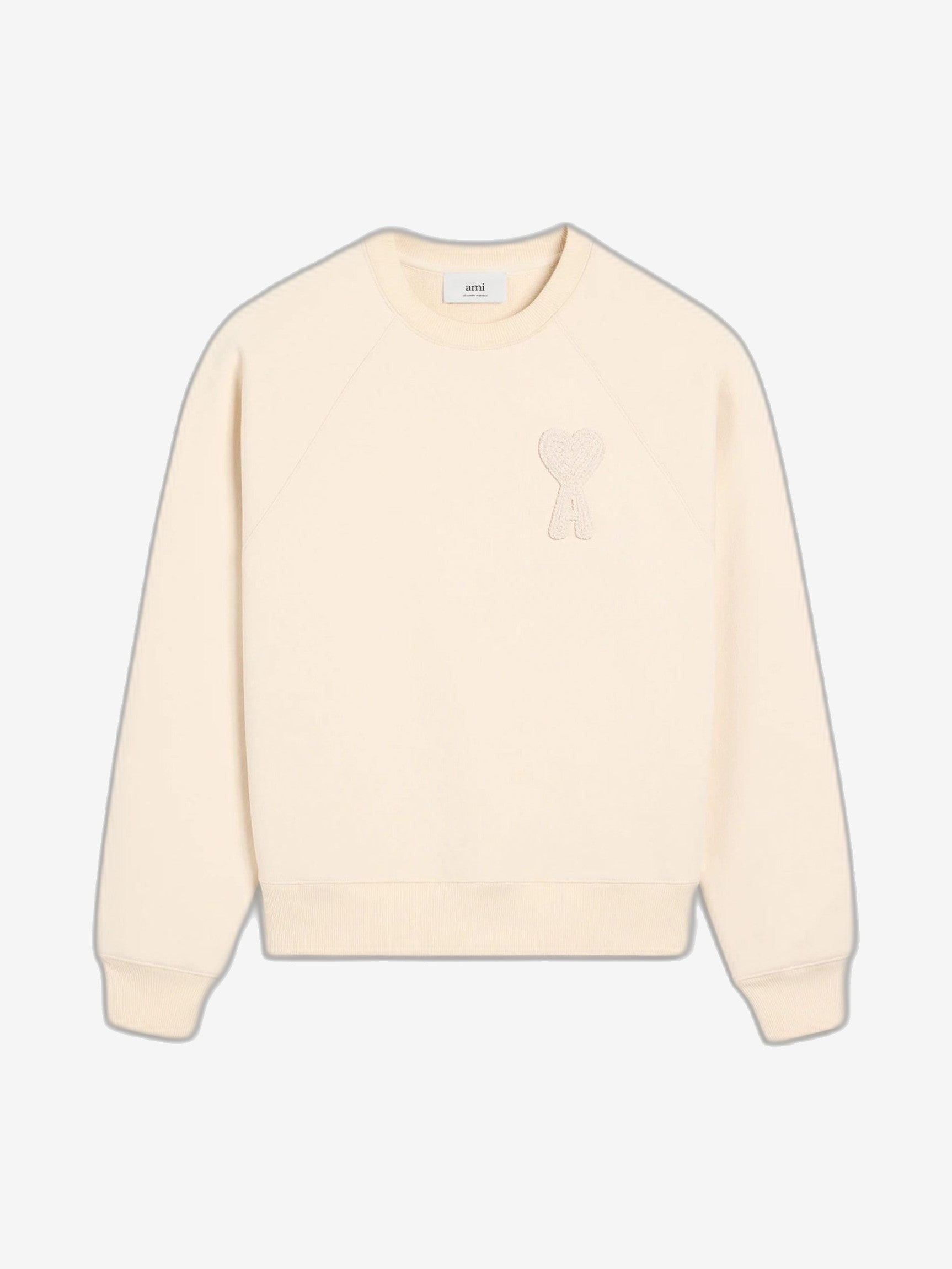 AMI PARIS Felpa Uomo Beige Felpa