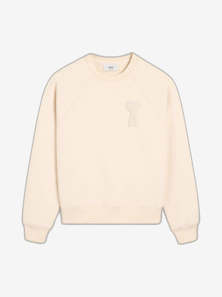 AMI PARIS Felpa Uomo Beige Felpa