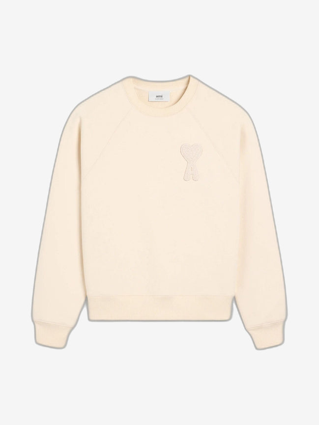 AMI PARIS Felpa Uomo Beige Felpa